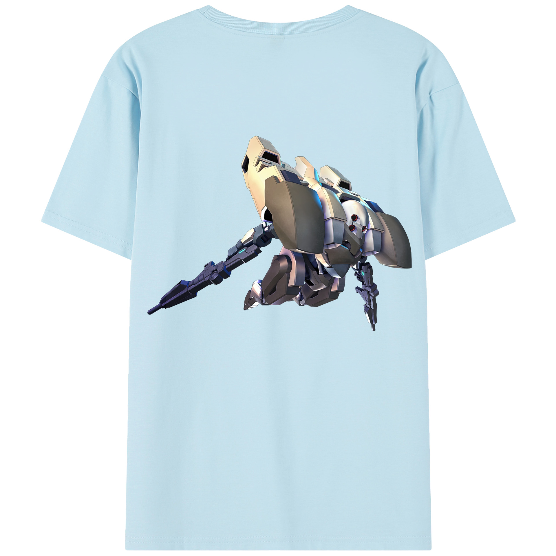 （画像用） 機動戦士ガンダム Mobile Suit Gundam 綿100％半袖Tシャツ（背面プリント）
